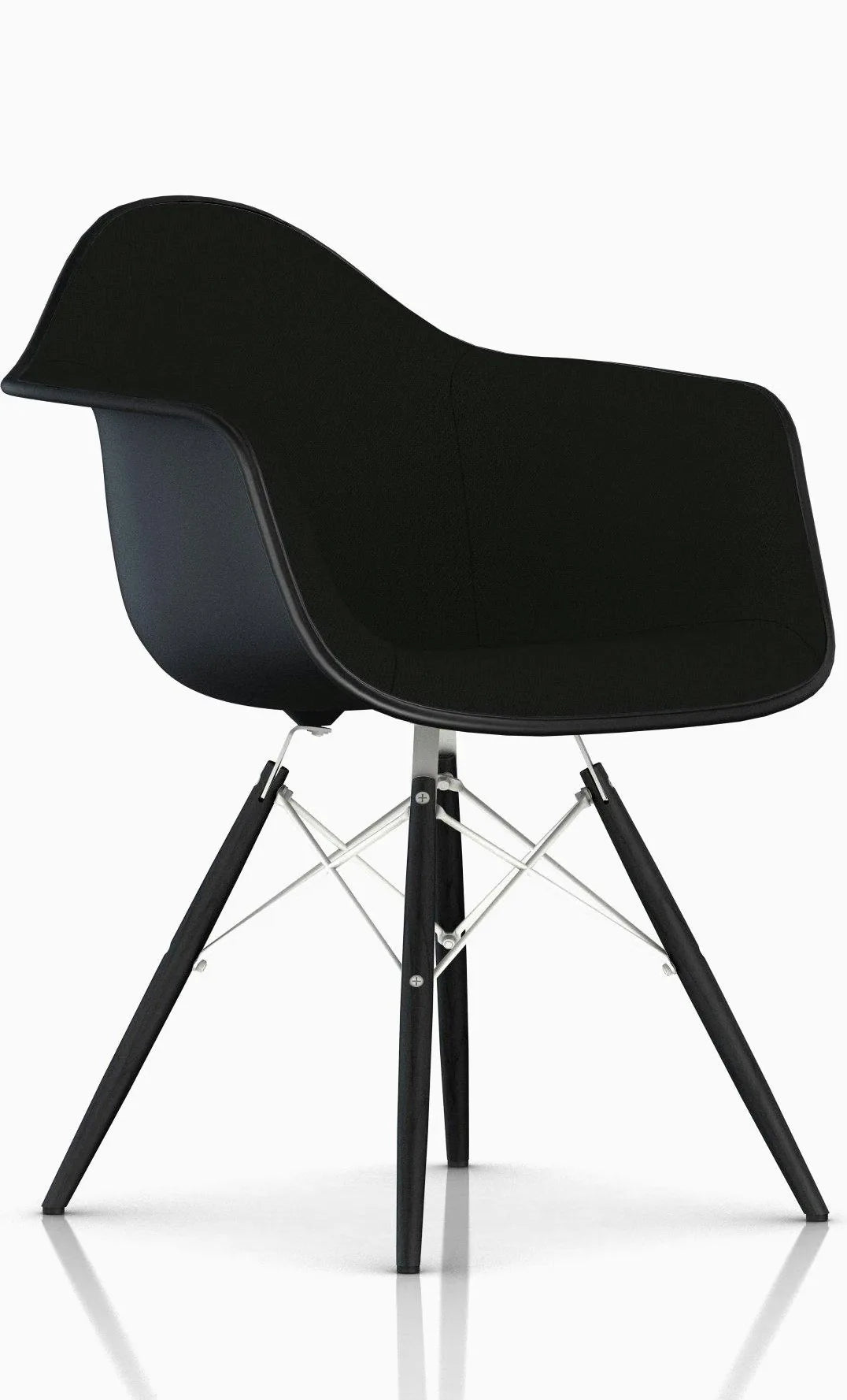 Eames Upholstered Molded Plastic Armchair