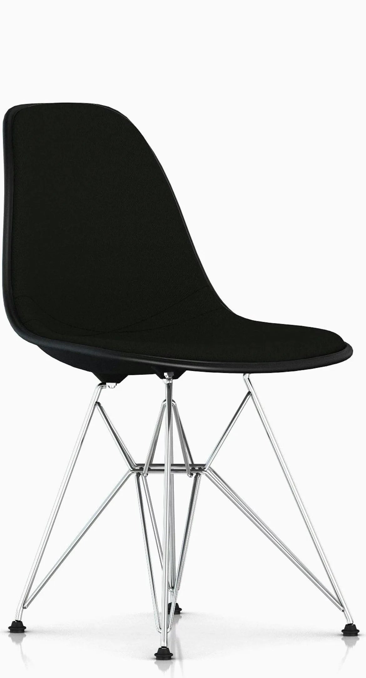 Eames Upholstered Molded Plastic Side Chair