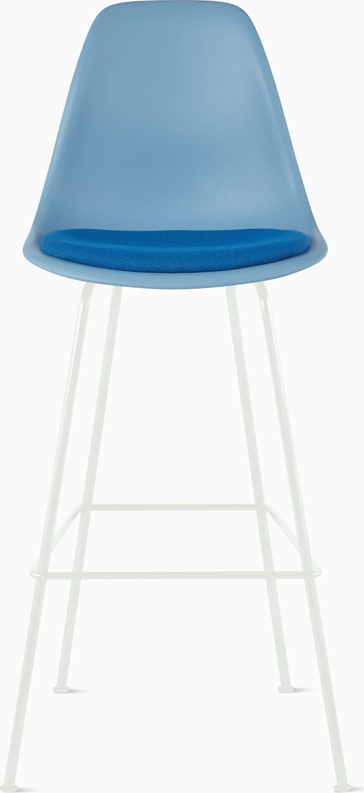 Eames Molded Plastic Stool with Seat Pad