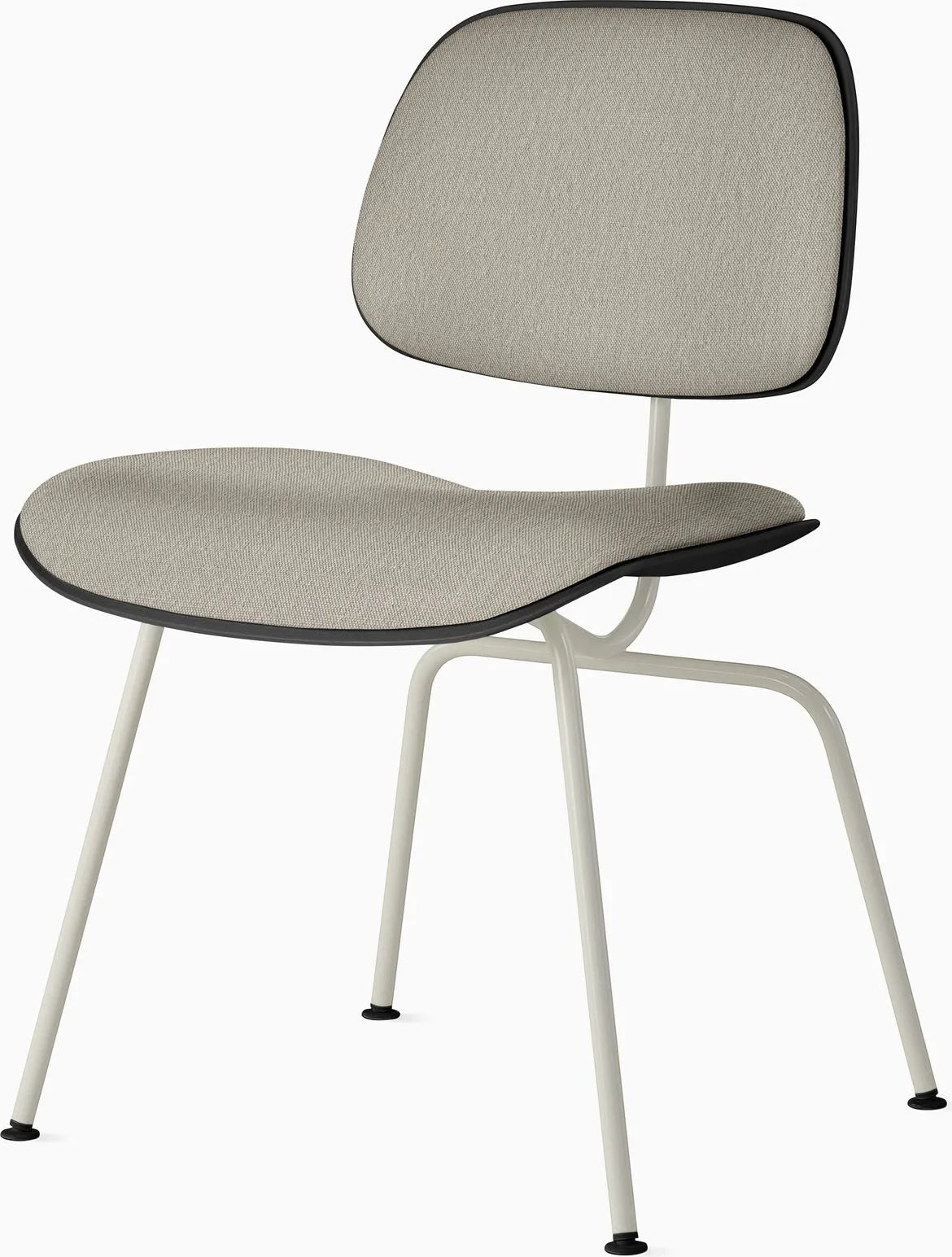 Eames Molded Plastic Dining Chair (EC-127), Upholstered