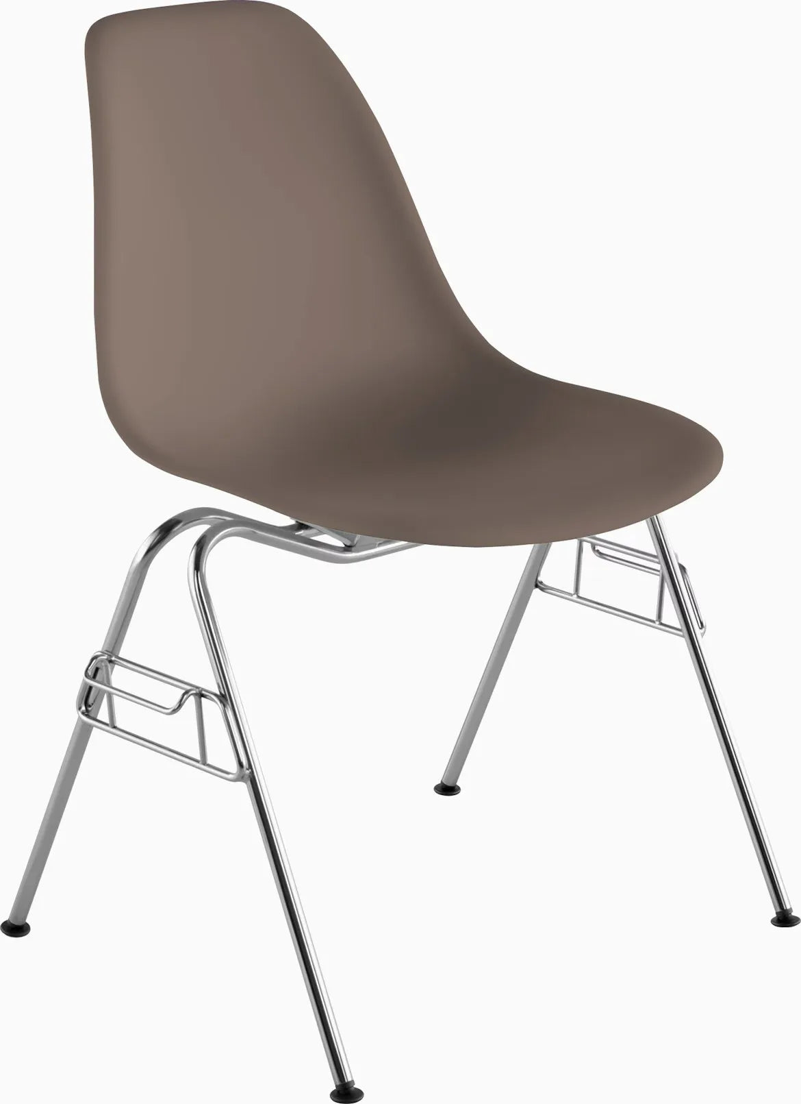 Eames Molded Plastic Side Chair, Stacking Base