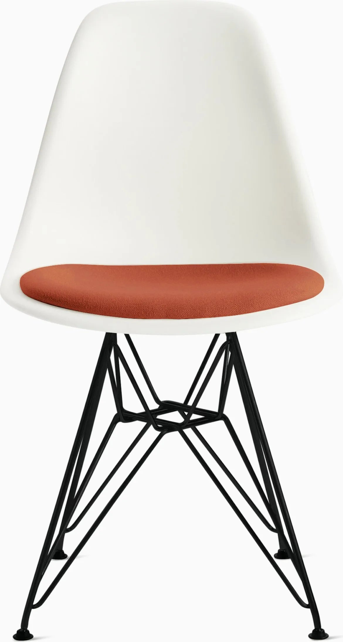 Eames Molded Plastic Side Chair with Seat Pad