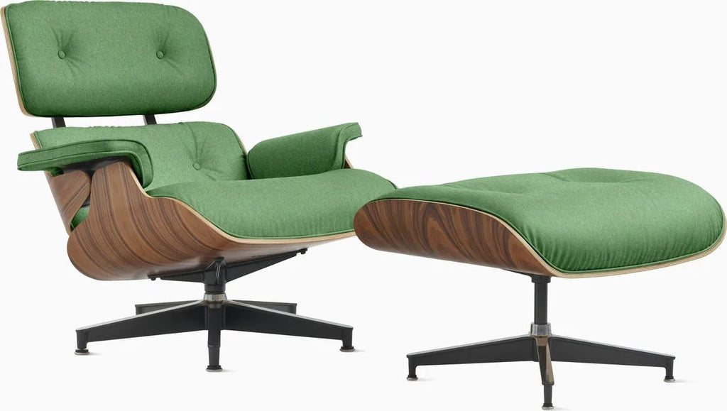 Eames Lounge Chair and Ottoman, Vegan Leather