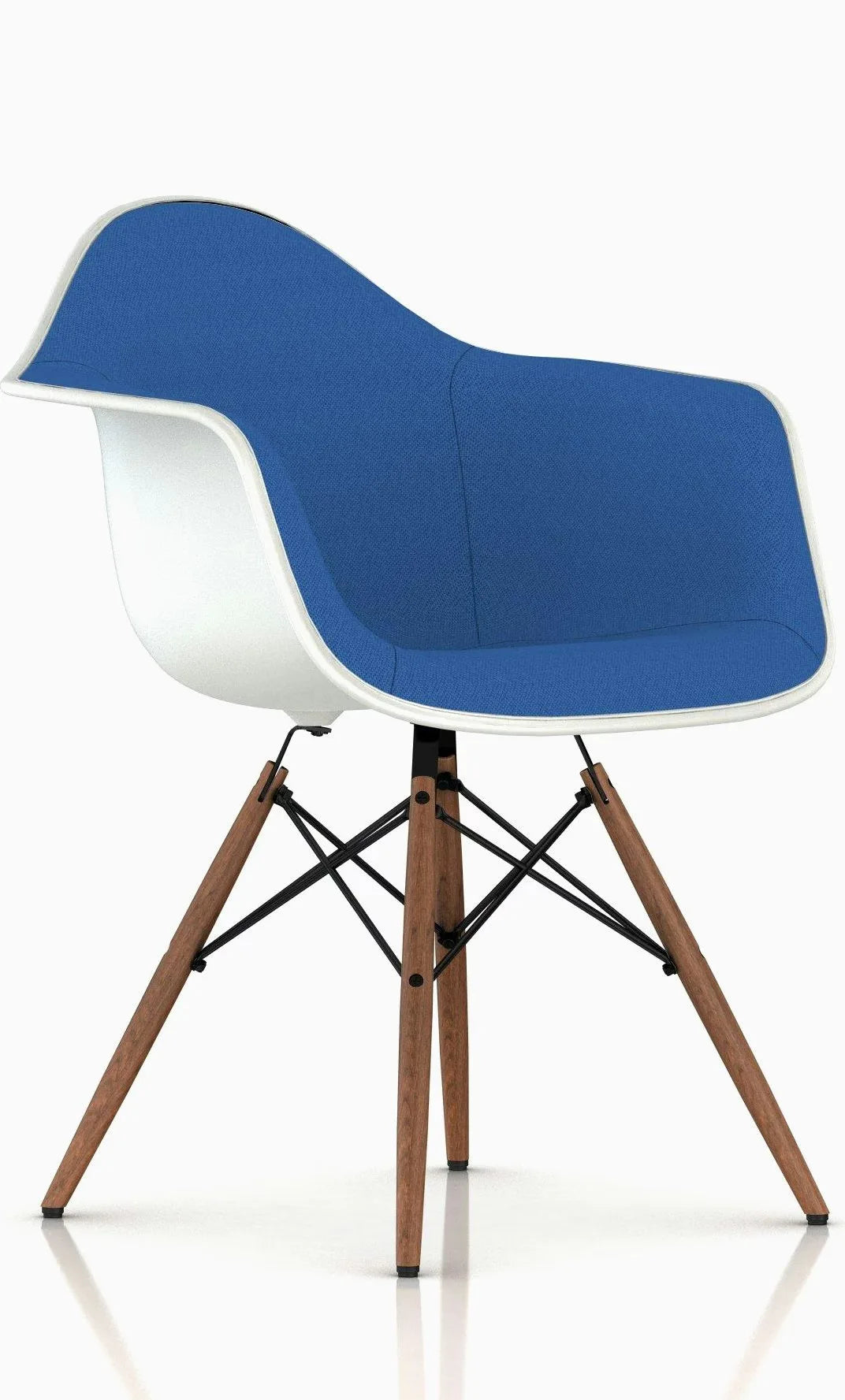 Eames Upholstered Molded Plastic Armchair
