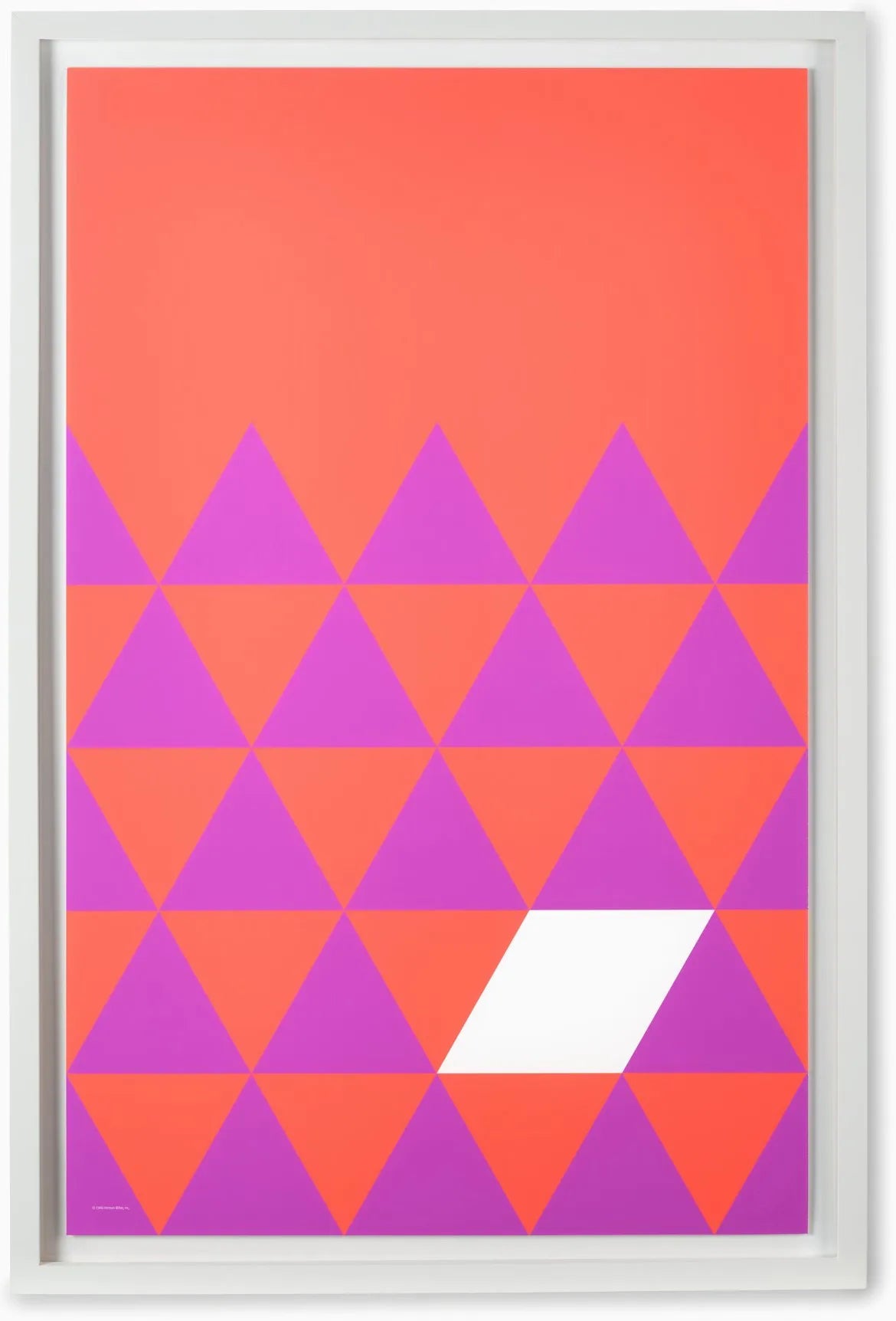 Nelson Pop Art Purple Triangles Framed Poster