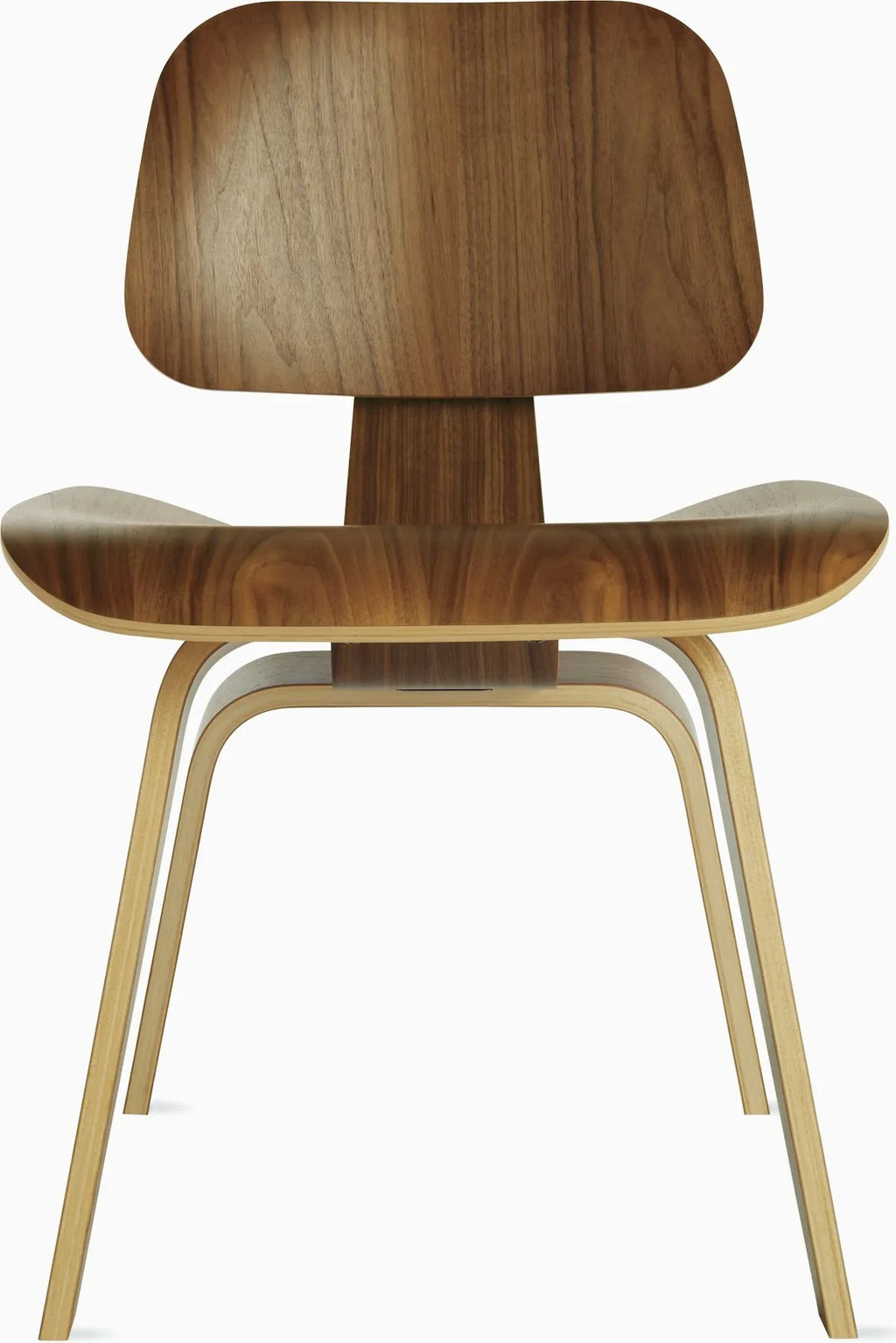 Eames Molded Plywood Dining Chair Wood Base (DCW), Non Upholstered