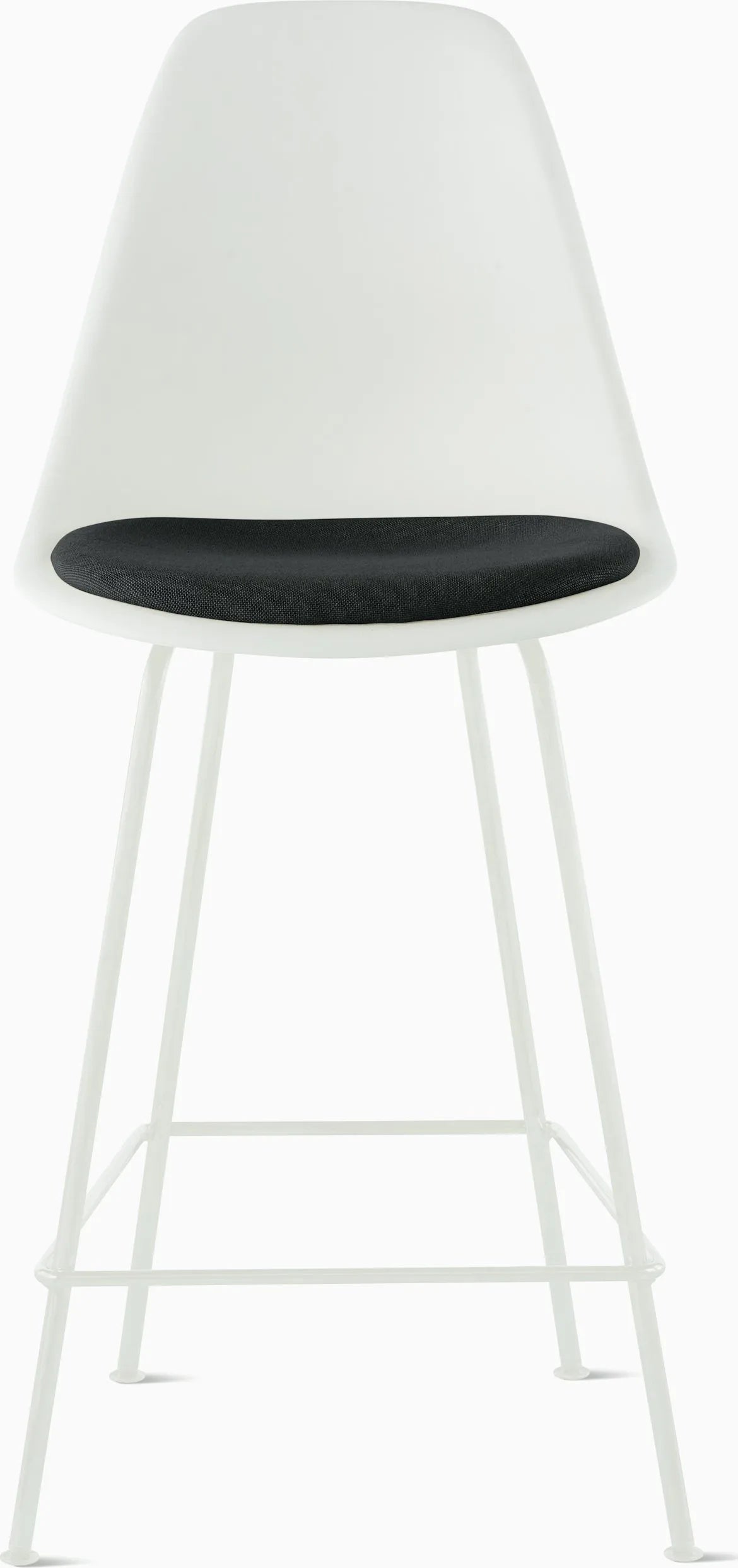 Eames Molded Plastic Stool with Seat Pad