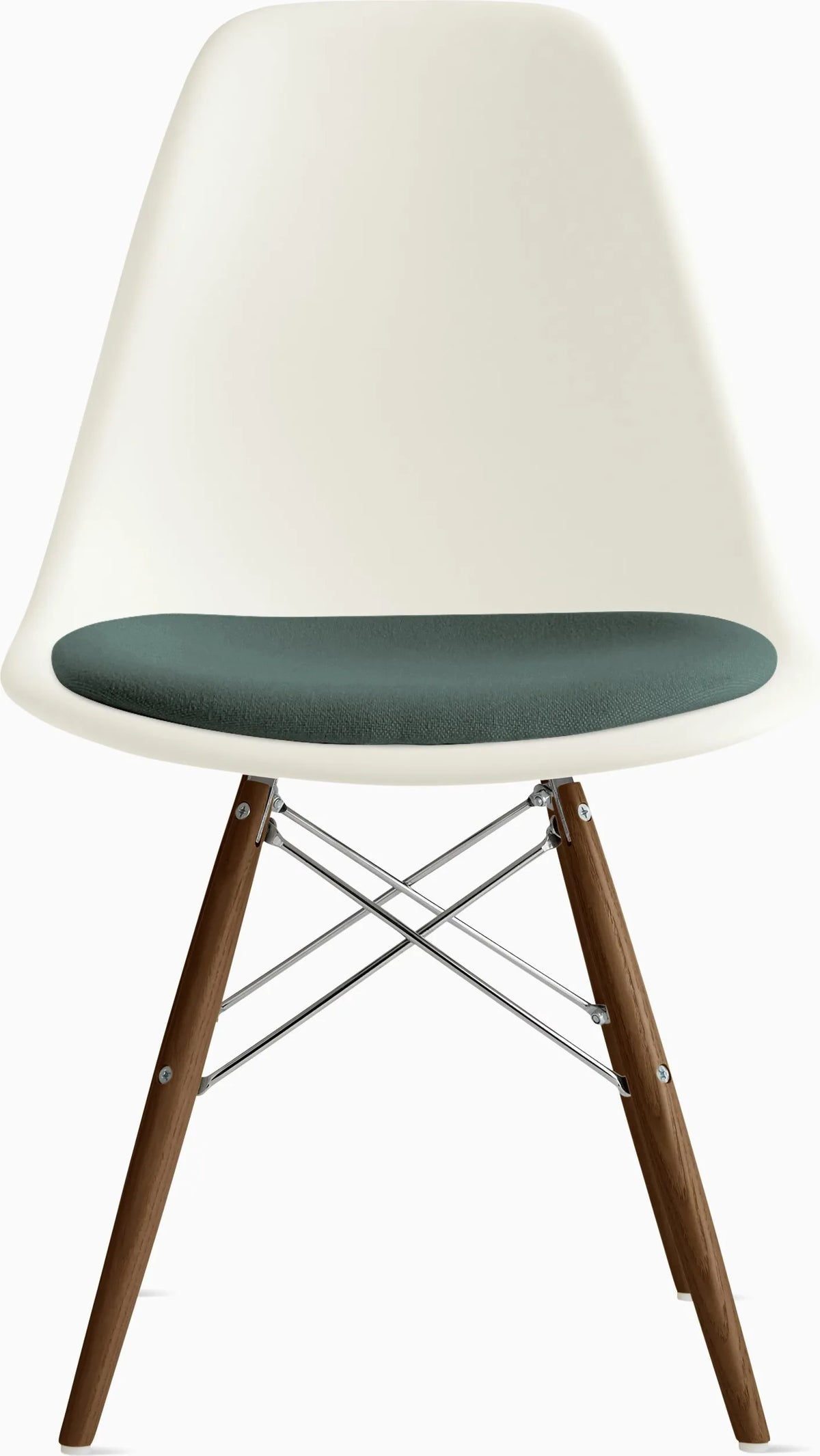 Eames Molded Plastic Side Chair with Seat Pad