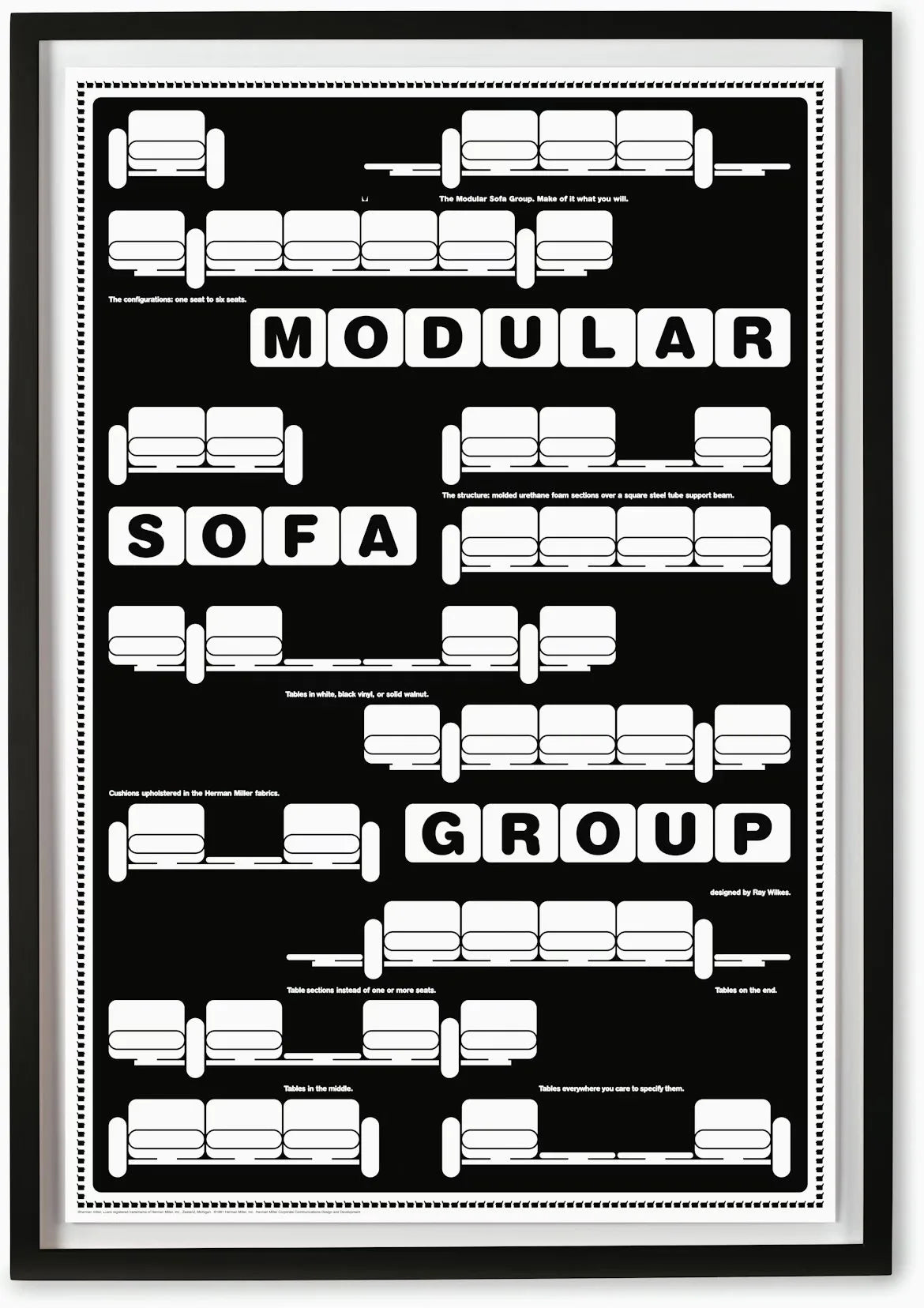 Wilkes Modular Sofa Group Framed Poster