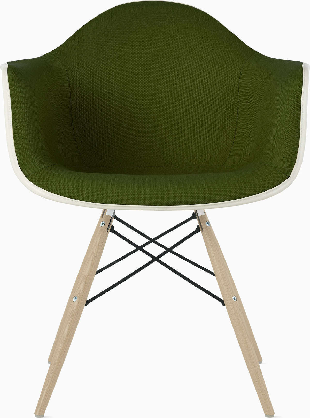 Eames Upholstered Molded Plastic Armchair