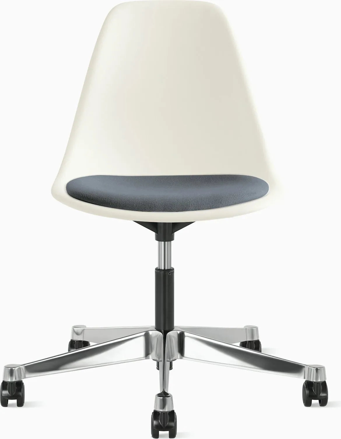 Eames Molded Plastic Task Side Chair with Seatpad