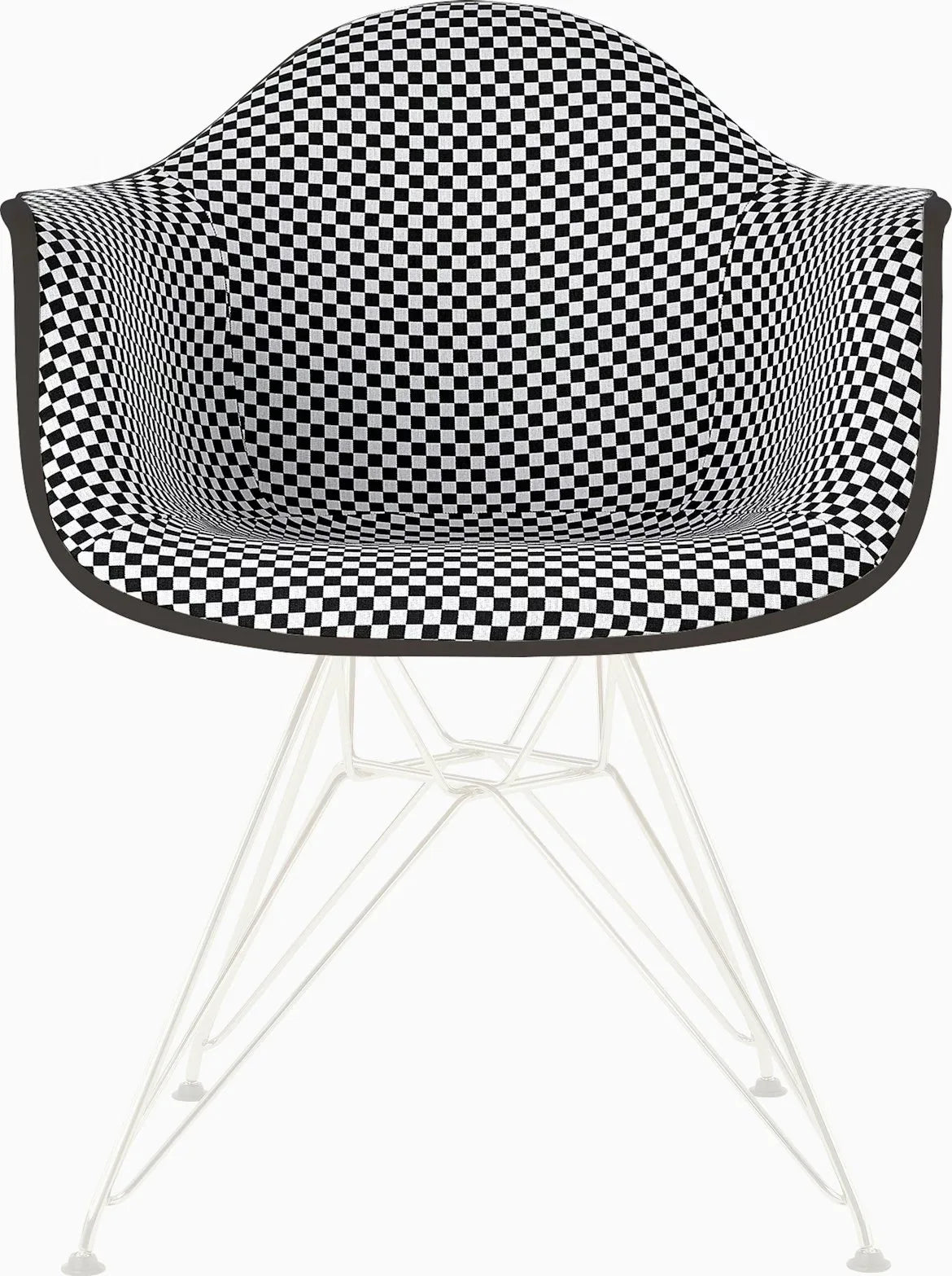 Eames Upholstered Molded Plastic Armchair