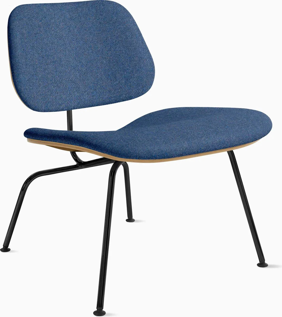 Eames Molded Plywood Lounge Chair Metal Base (LCM), Upholstered