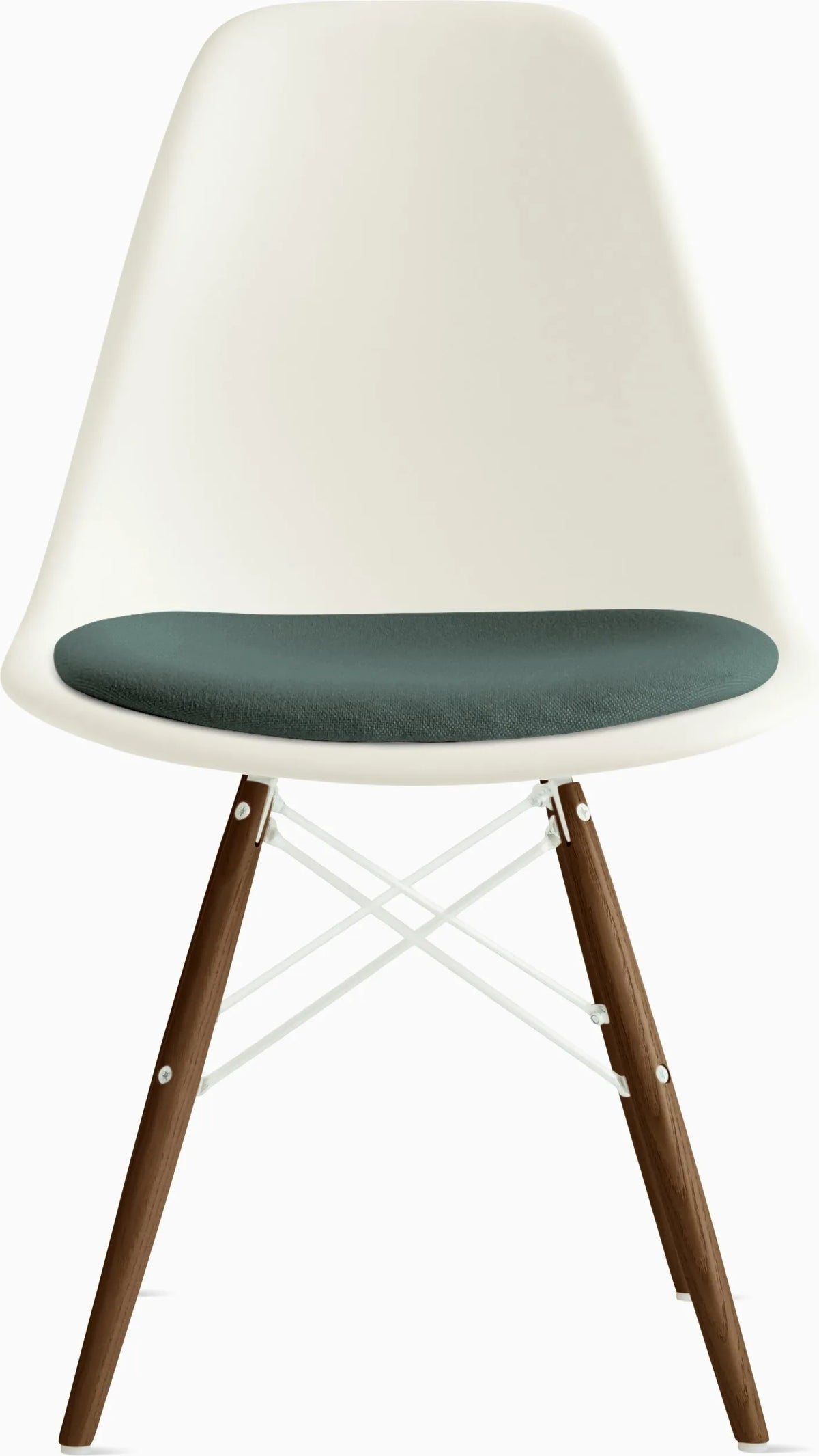 Eames Molded Plastic Side Chair with Seat Pad