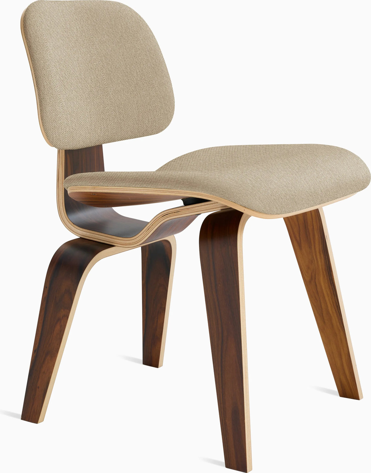Eames Molded Plywood Dining Chair Wood Base (DCW), Non Upholstered