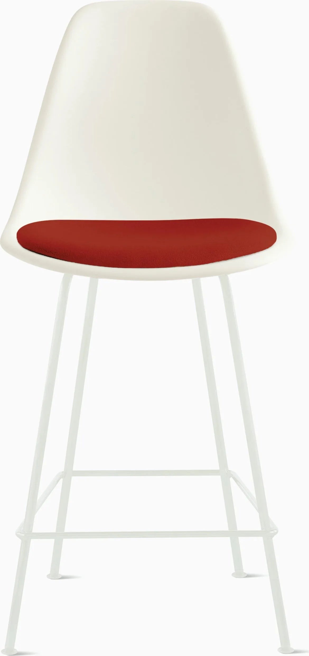 Eames Molded Plastic Stool with Seat Pad