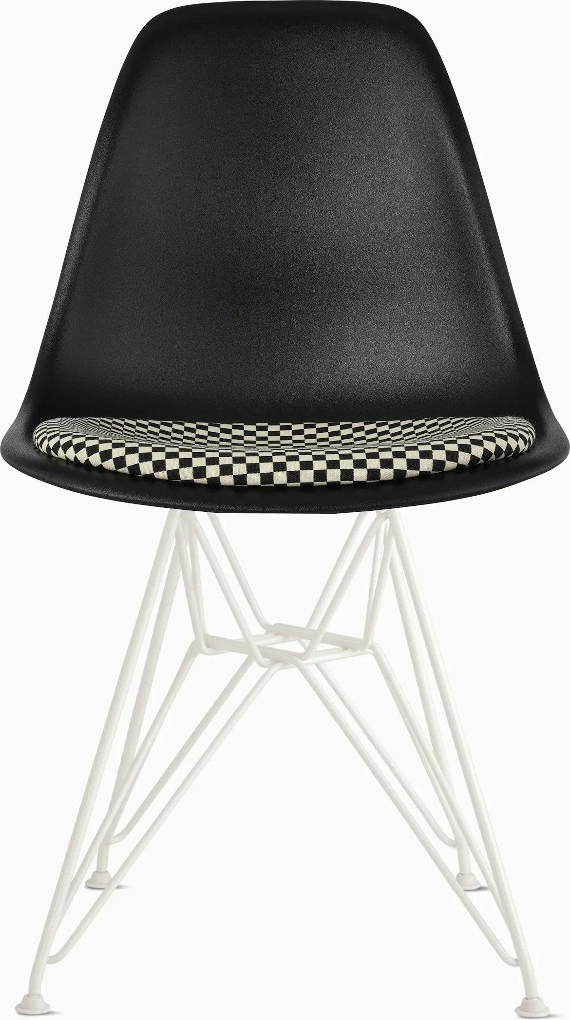 Eames Molded Plastic Side Chair with Seat Pad
