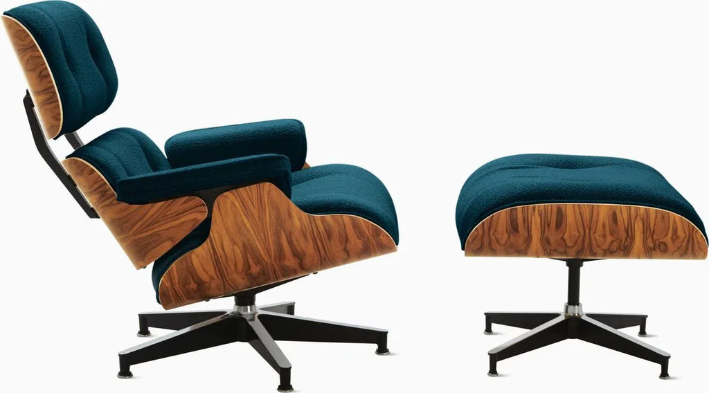 Eames Lounge Chair and Ottoman, Vegan Leather