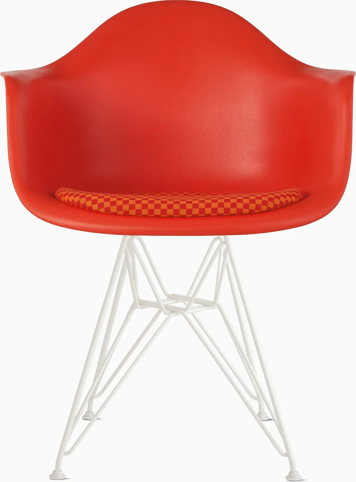 Eames Molded Plastic Armchair with Seat Pad