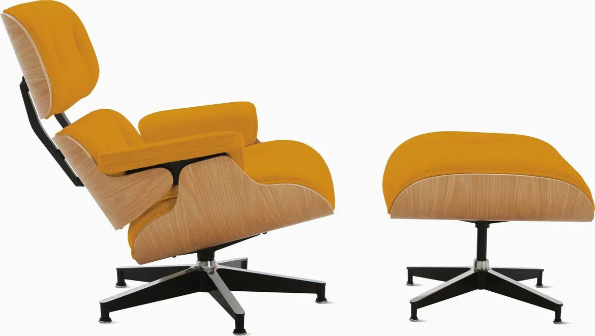 Eames Lounge Chair and Ottoman, Vegan Leather