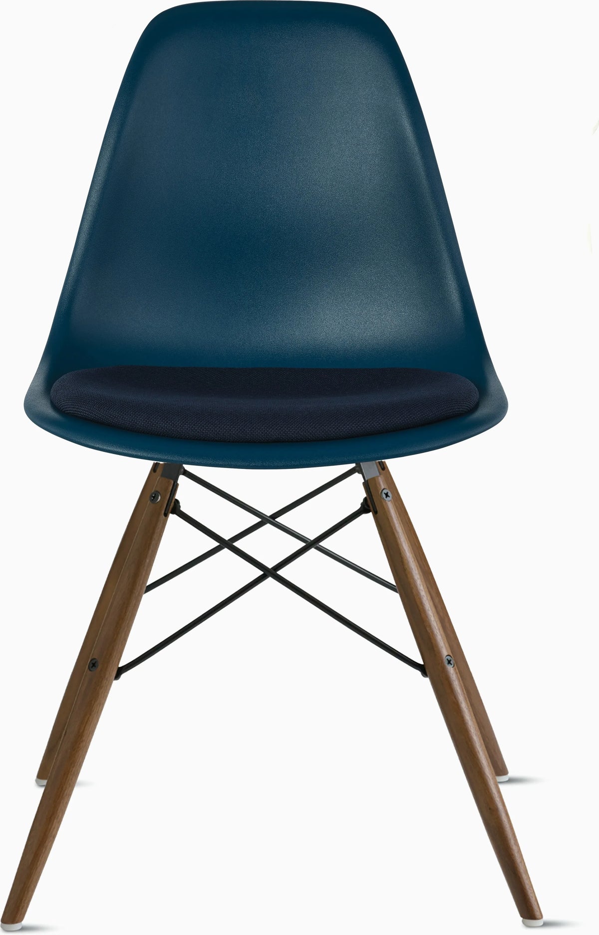 Eames Molded Plastic Side Chair with Seat Pad