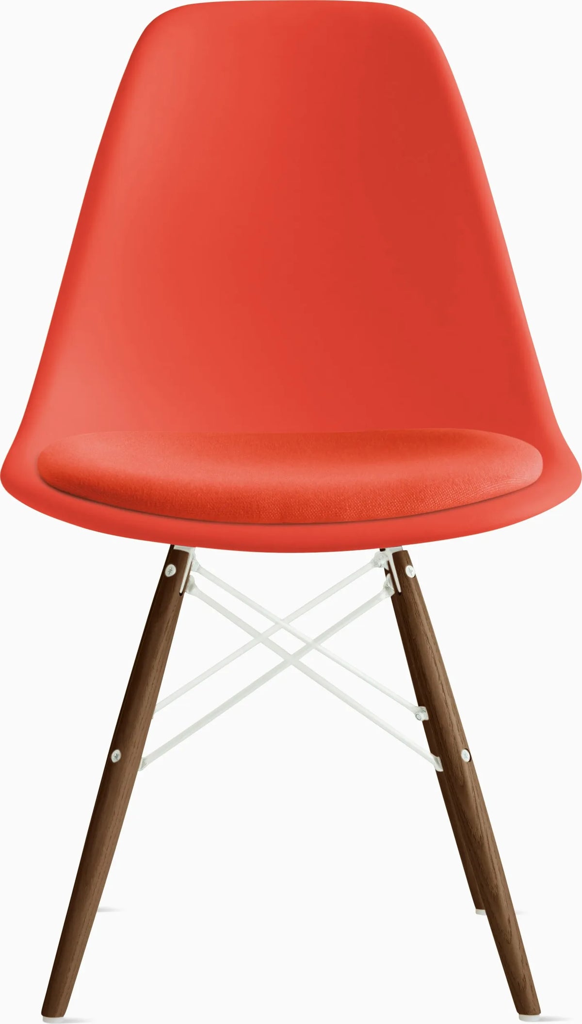Eames Molded Plastic Side Chair with Seat Pad
