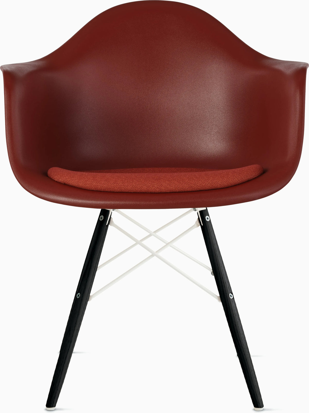 Eames Molded Plastic Armchair with Seat Pad