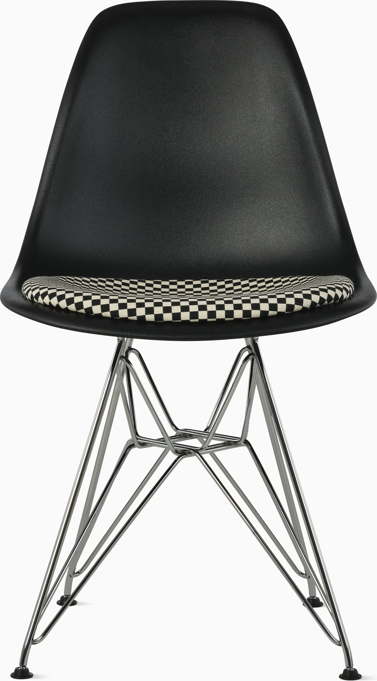 Eames Molded Plastic Side Chair with Seat Pad