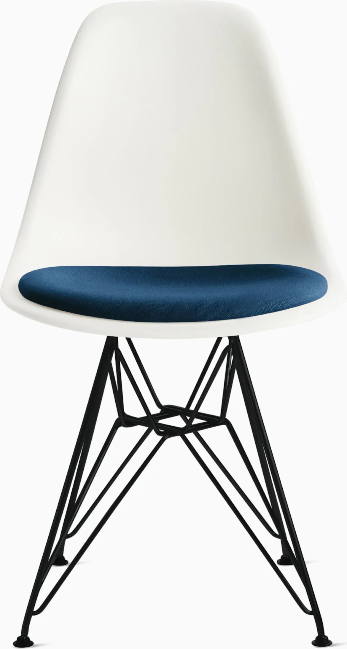 Eames Molded Plastic Side Chair with Seat Pad