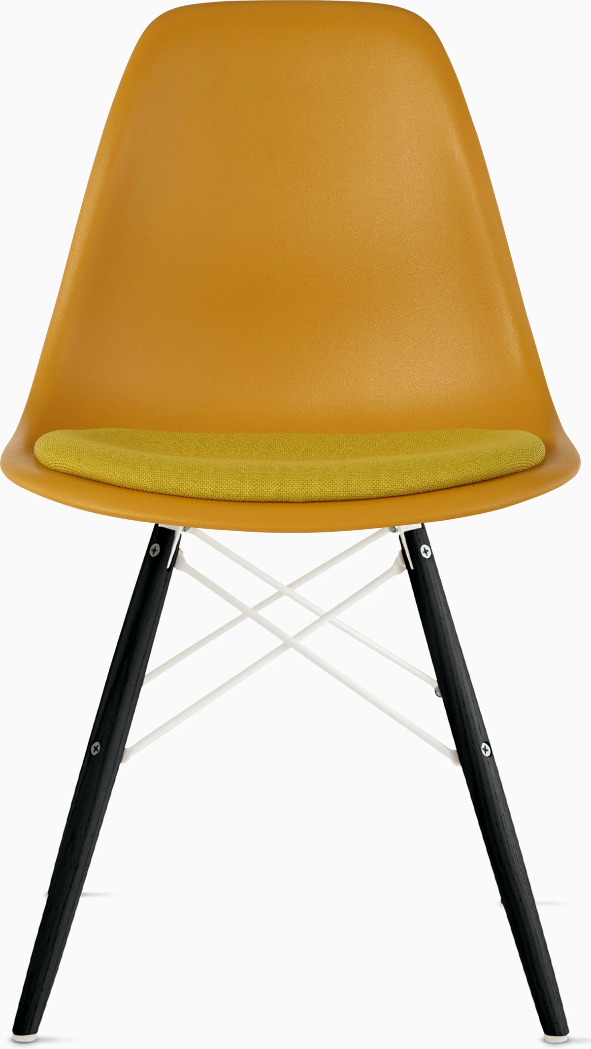 Eames Molded Plastic Side Chair with Seat Pad