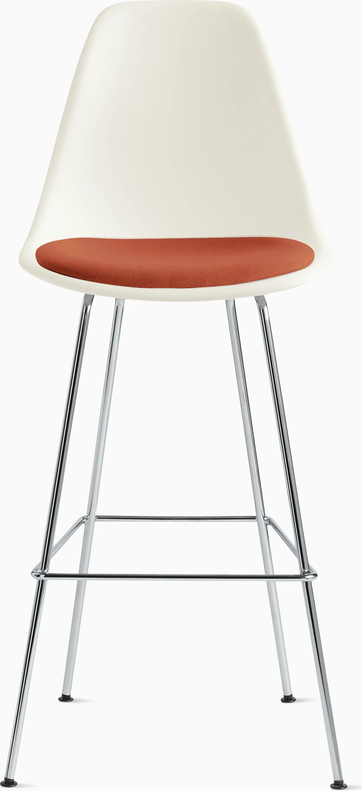 Eames Molded Plastic Stool with Seat Pad