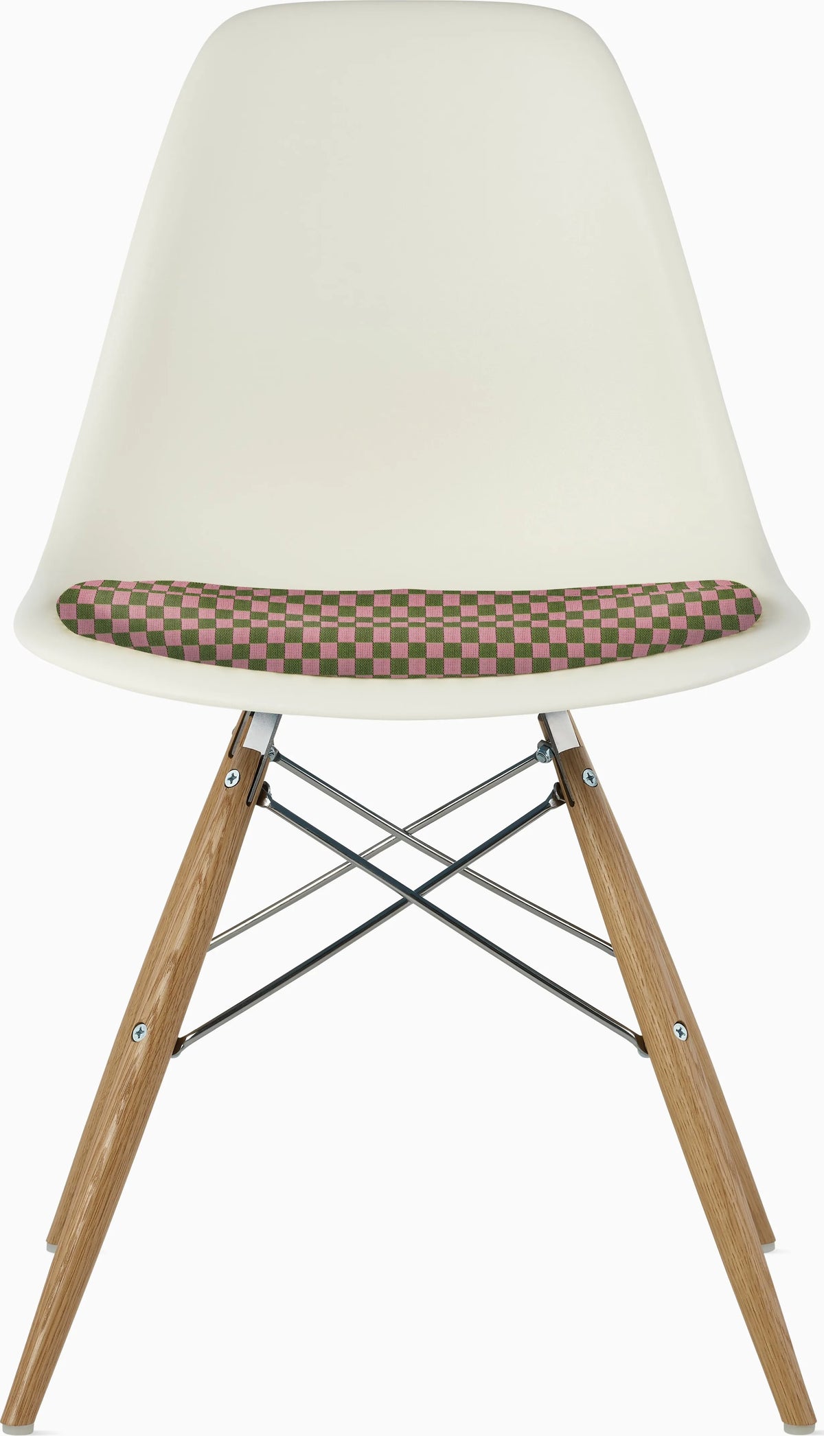 Eames Molded Plastic Side Chair with Seat Pad