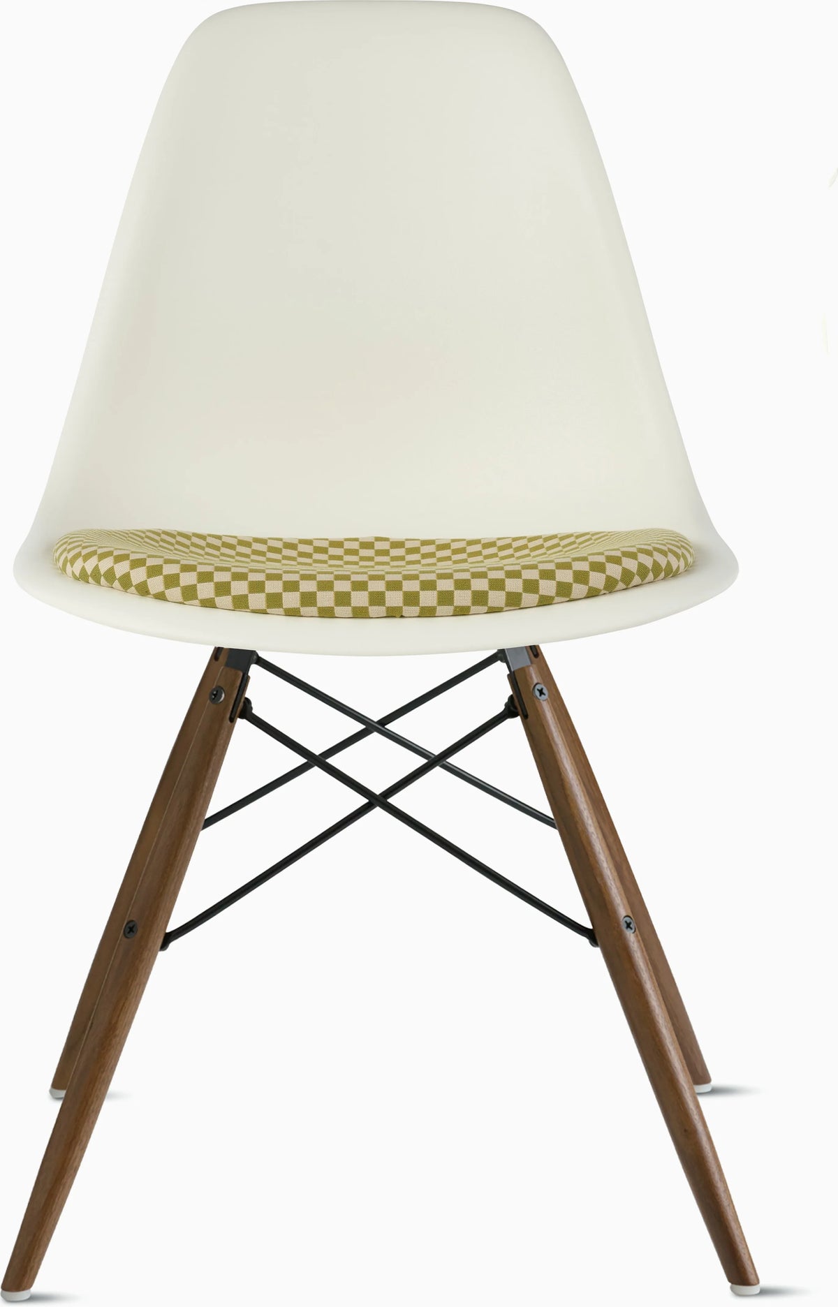 Eames Molded Plastic Side Chair with Seat Pad