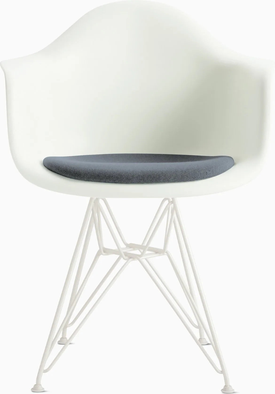 Eames Molded Plastic Armchair with Seat Pad