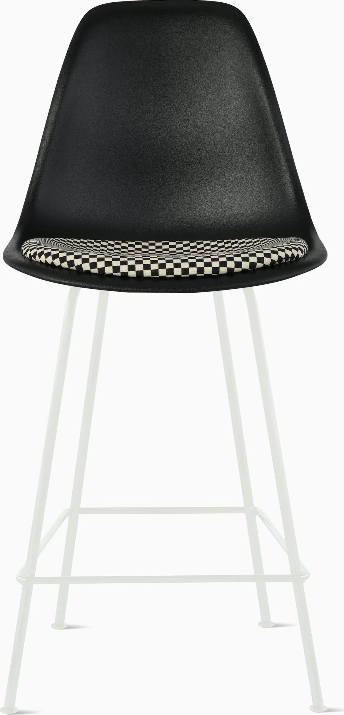 Eames Molded Plastic Stool with Seat Pad