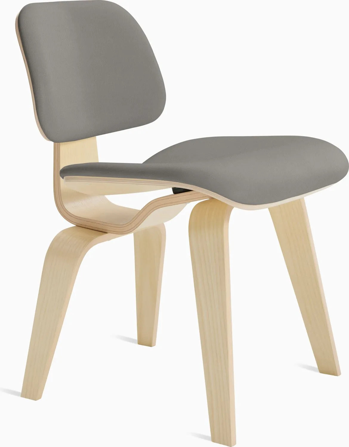Eames Molded Plywood Dining Chair Wood Base (DCW), Non Upholstered