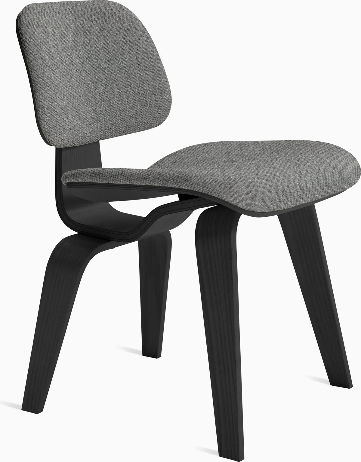 Eames Molded Plywood Dining Chair Wood Base (DCW), Upholstered
