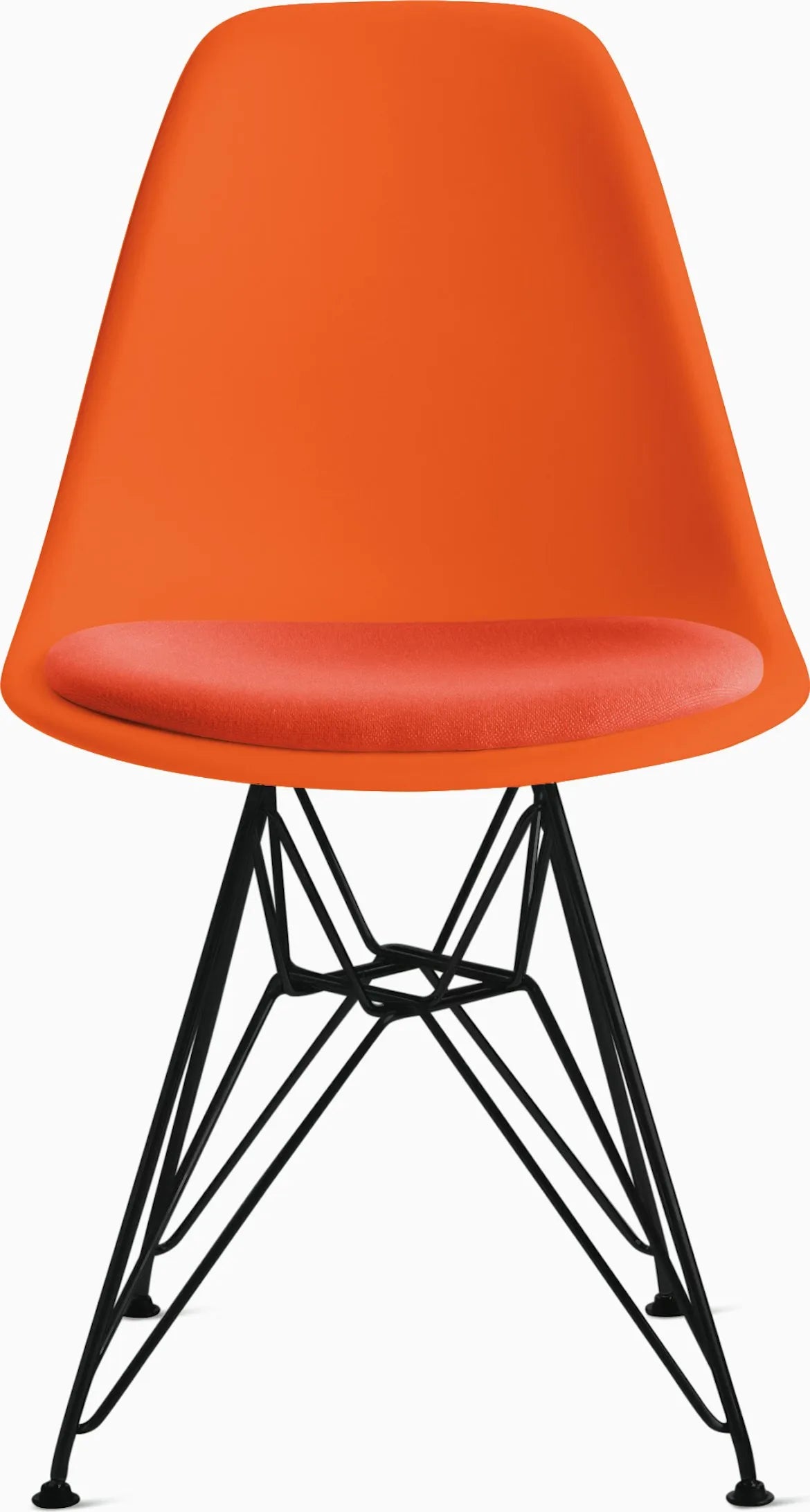 Eames Molded Plastic Side Chair with Seat Pad