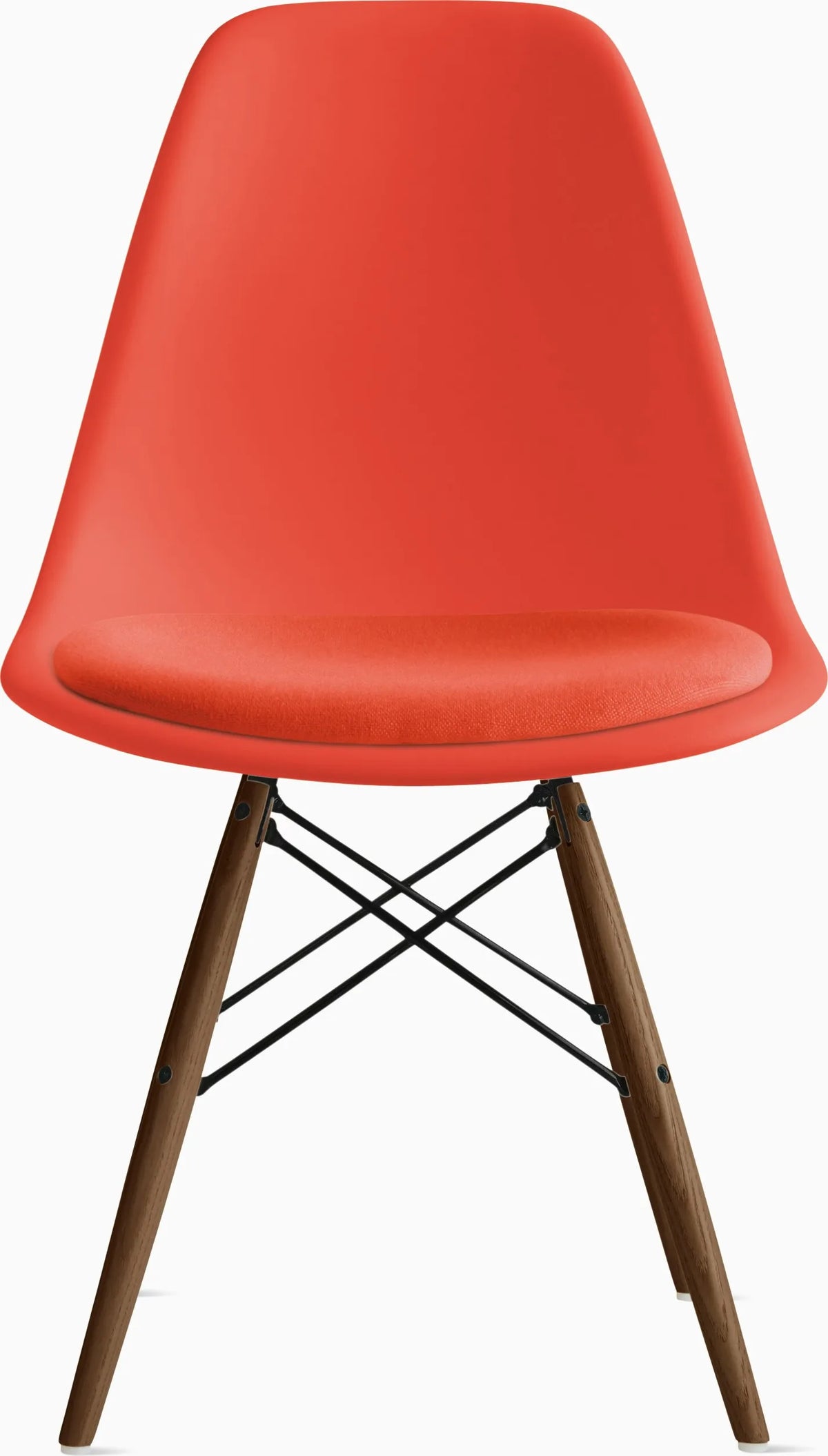 Eames Molded Plastic Side Chair with Seat Pad