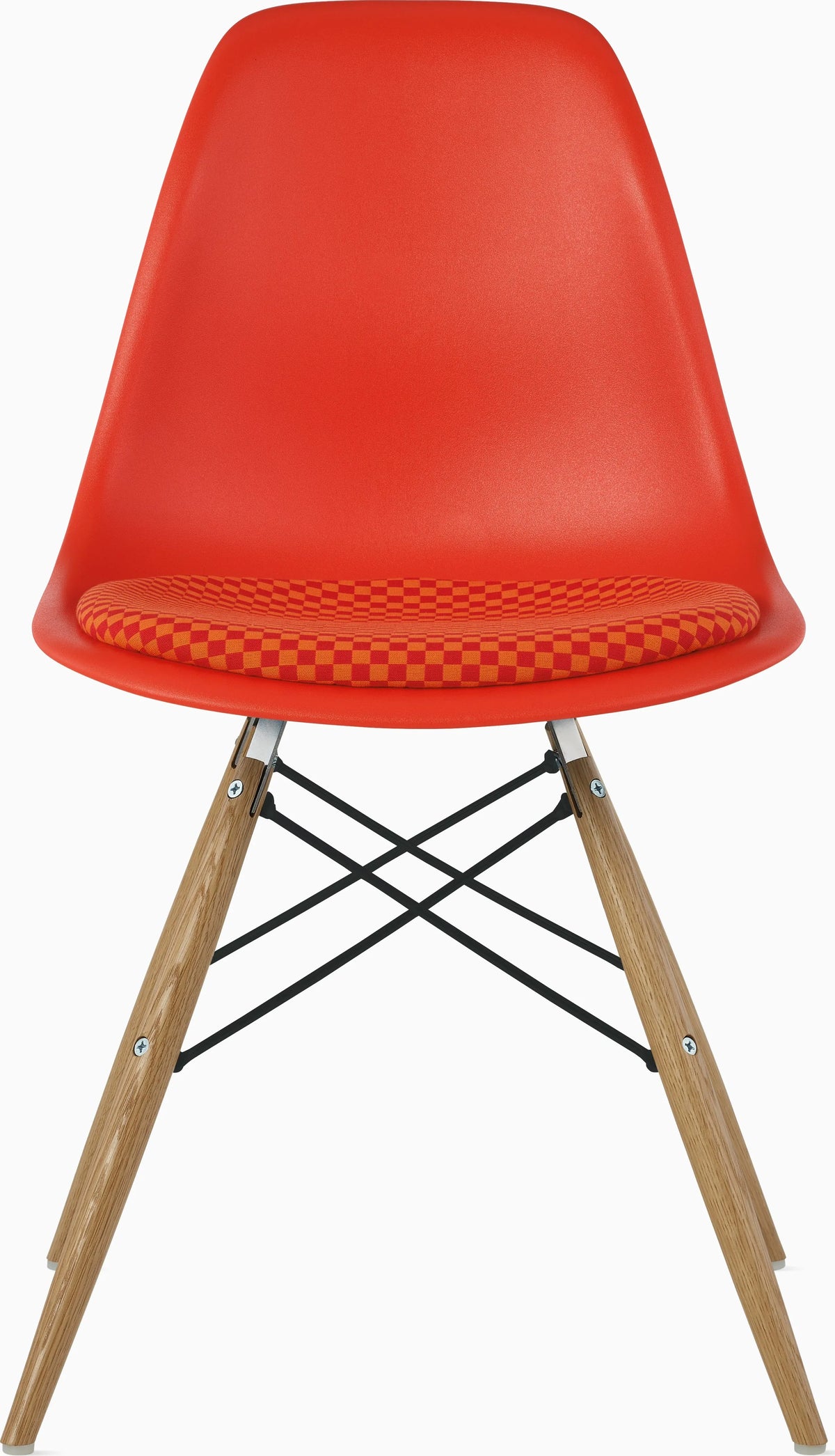 Eames Molded Plastic Side Chair with Seat Pad