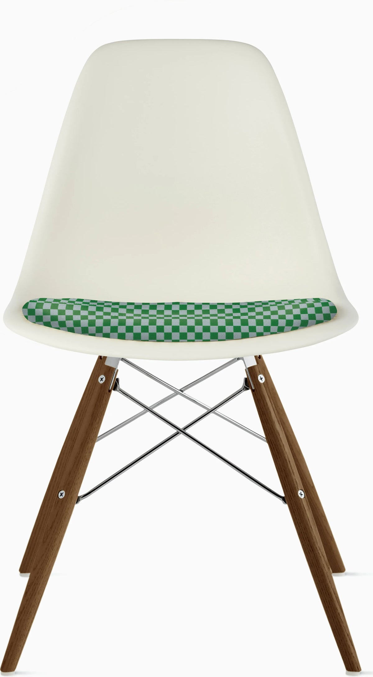 Eames Molded Plastic Side Chair with Seat Pad