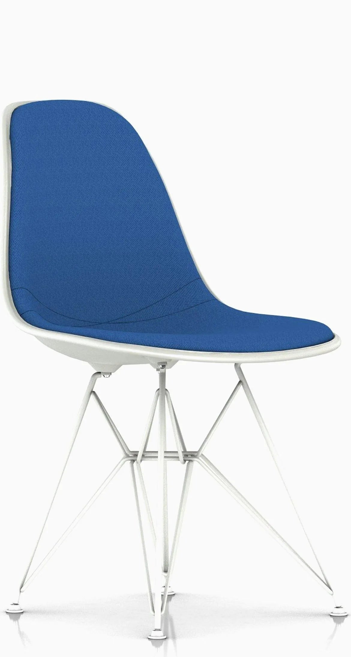 Eames Upholstered Molded Plastic Side Chair