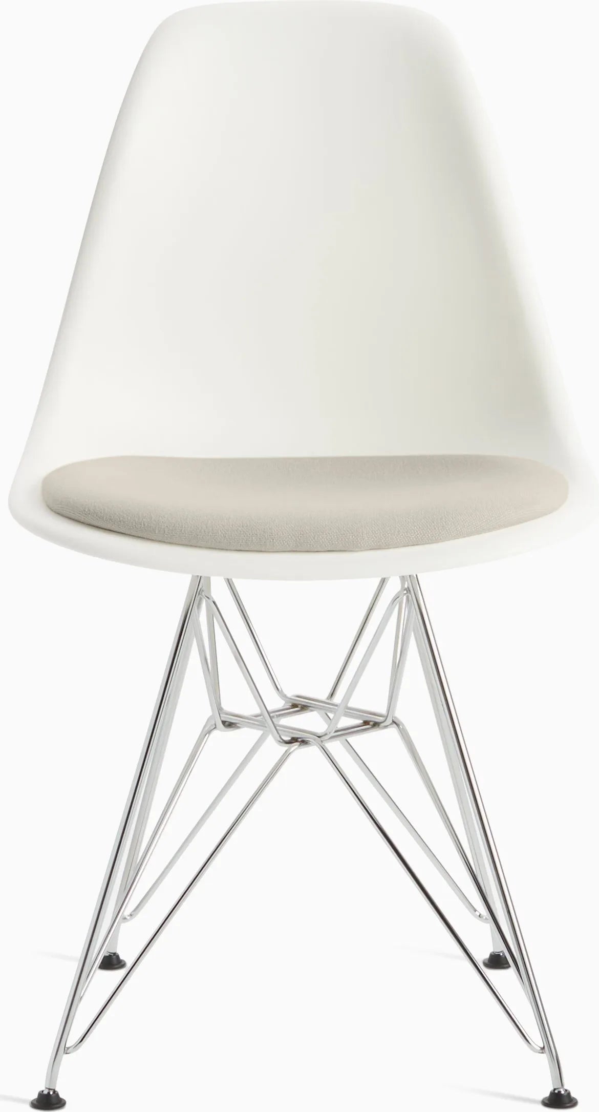 Eames Molded Plastic Side Chair with Seat Pad