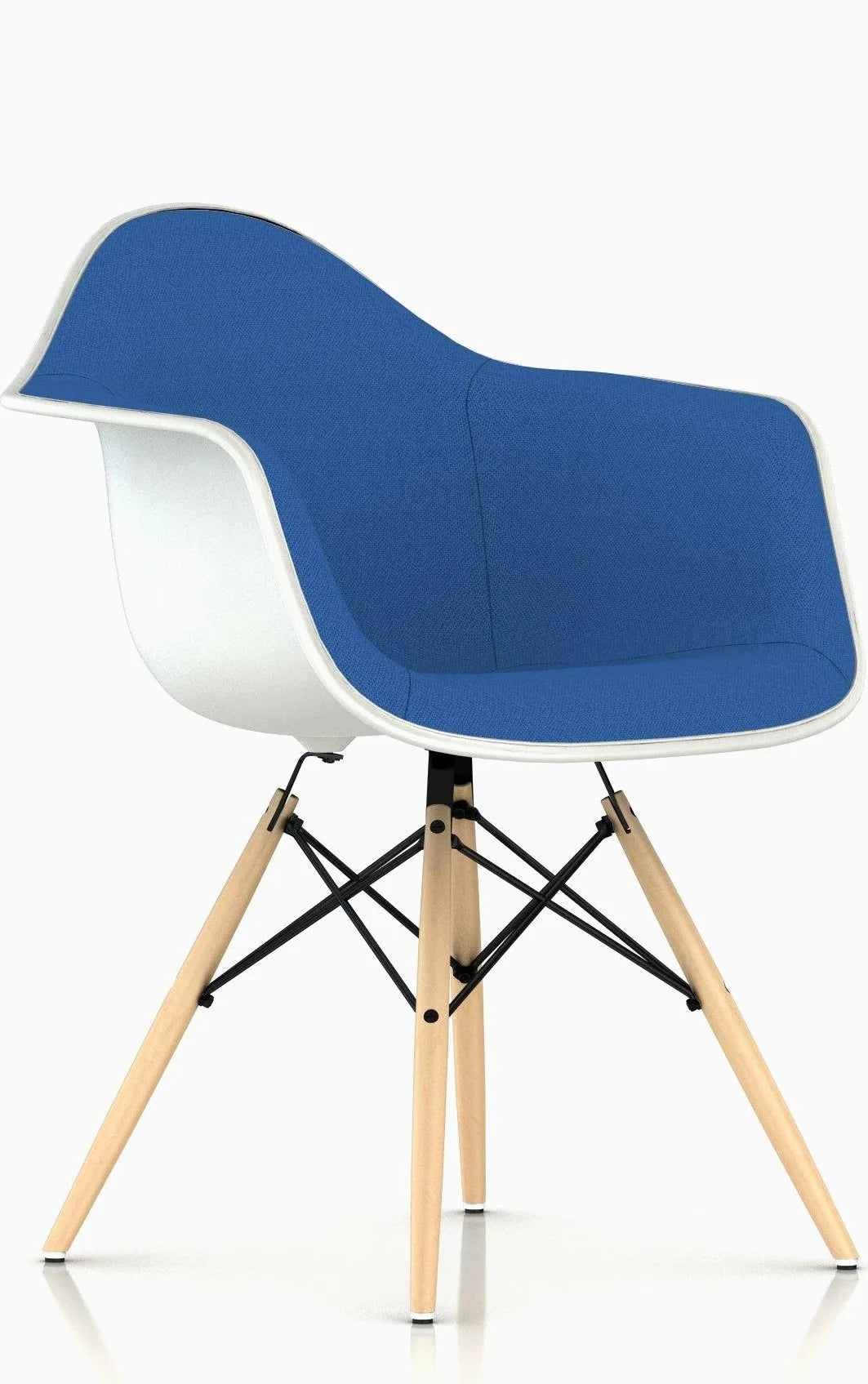 Eames Upholstered Molded Plastic Armchair