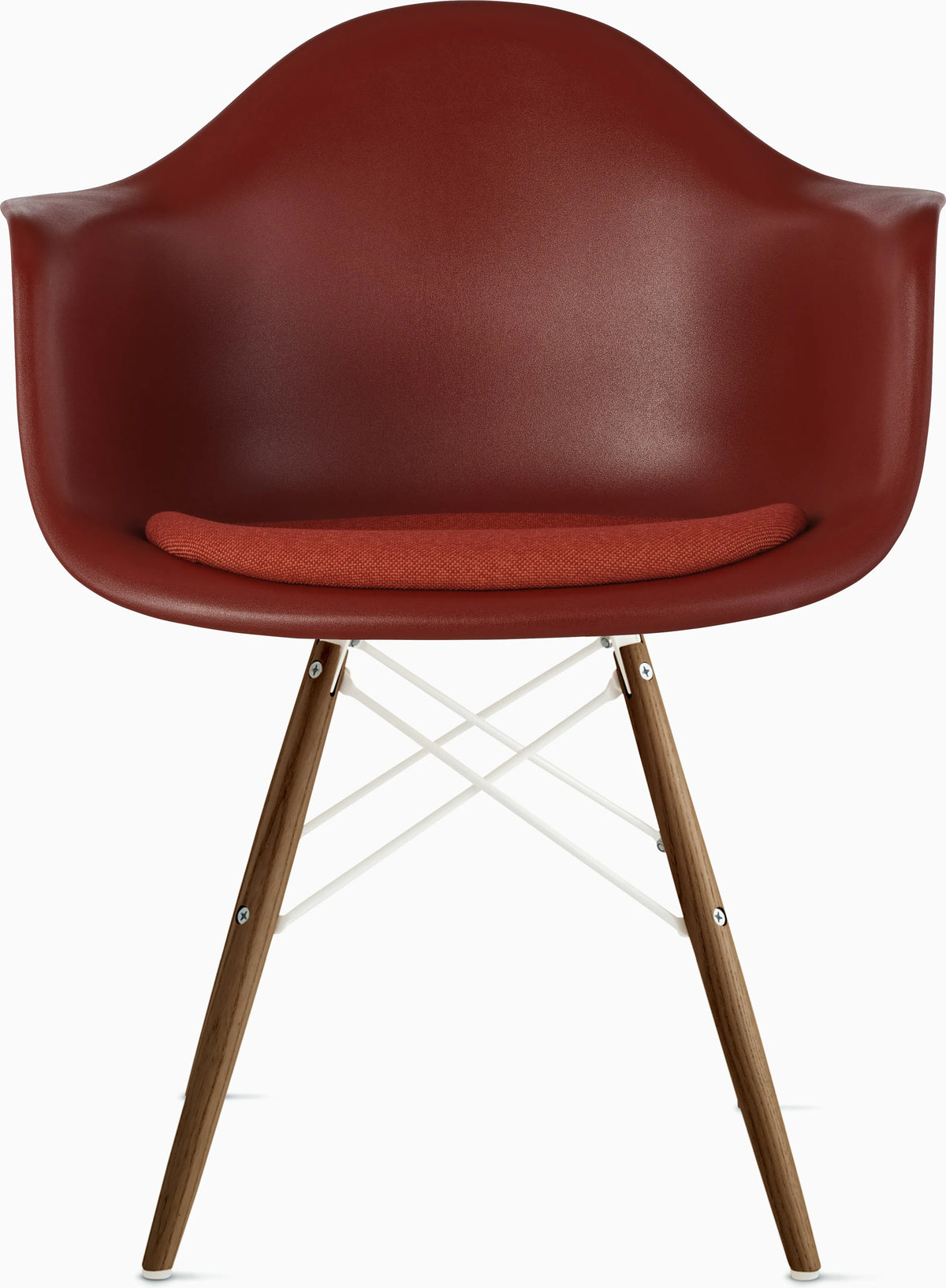 Eames Molded Plastic Armchair with Seat Pad