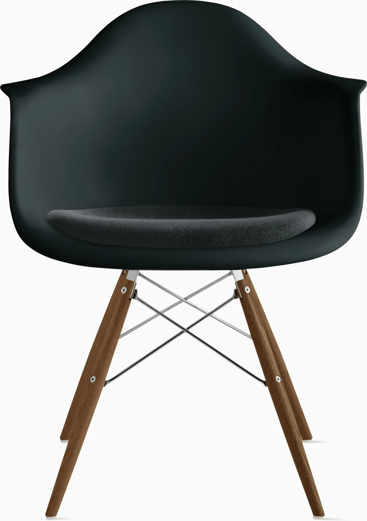 Eames Molded Plastic Armchair with Seat Pad