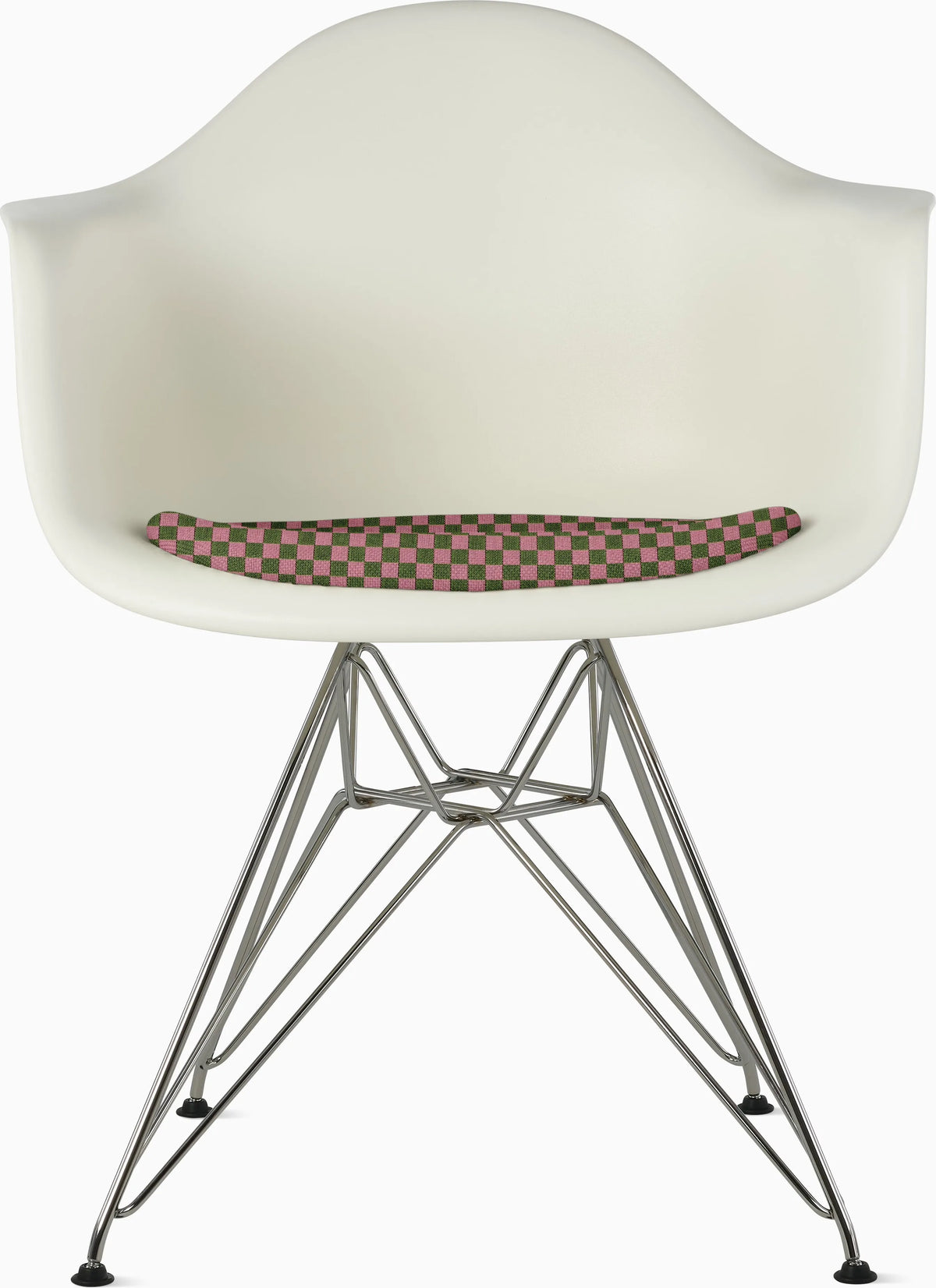 Eames Molded Plastic Armchair with Seat Pad
