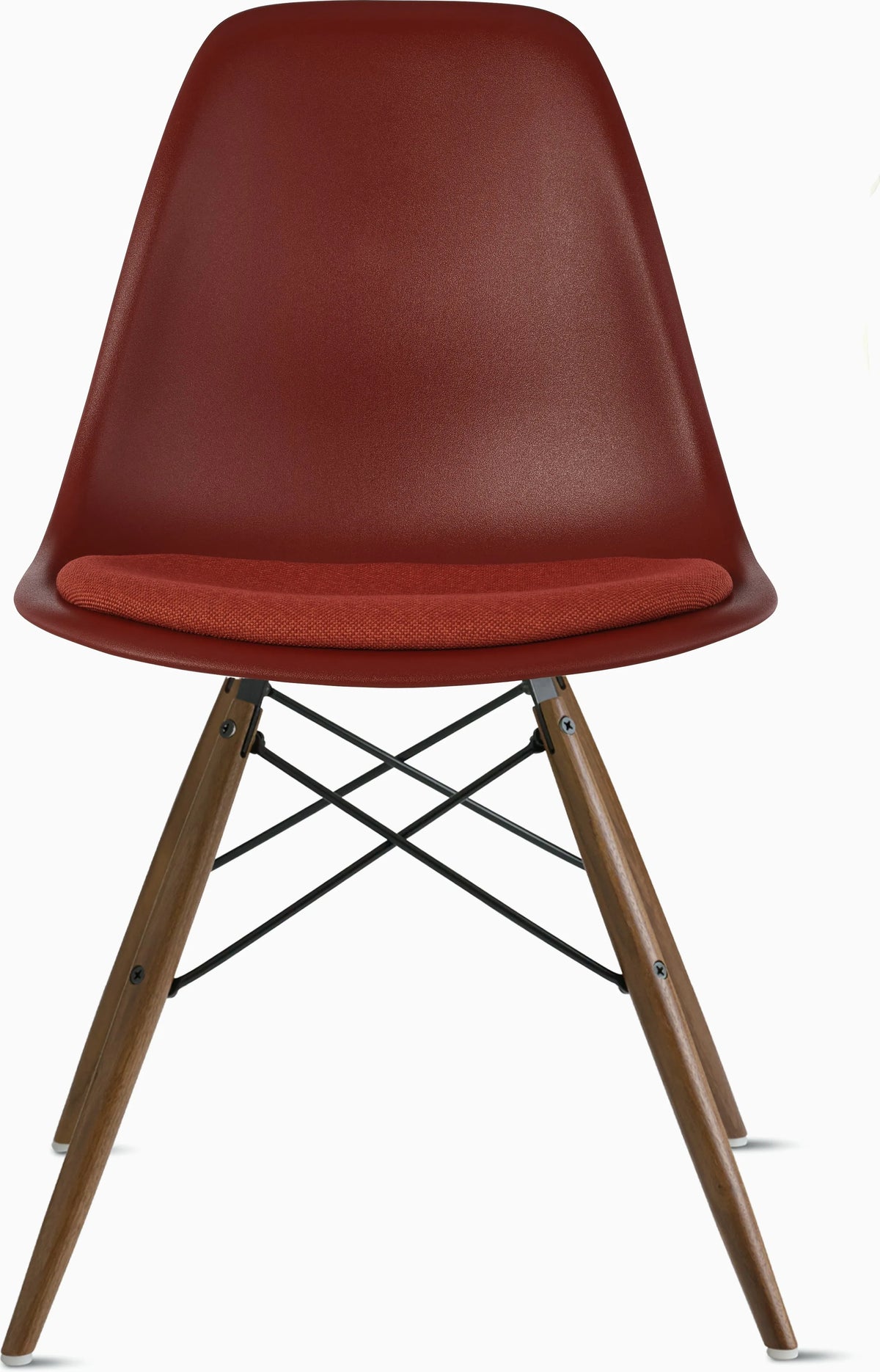 Eames Molded Plastic Side Chair with Seat Pad