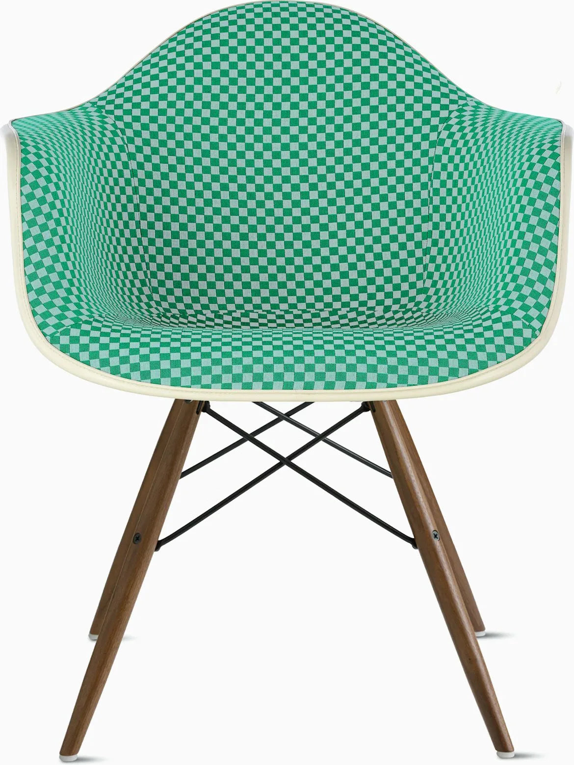 Eames Upholstered Molded Plastic Armchair