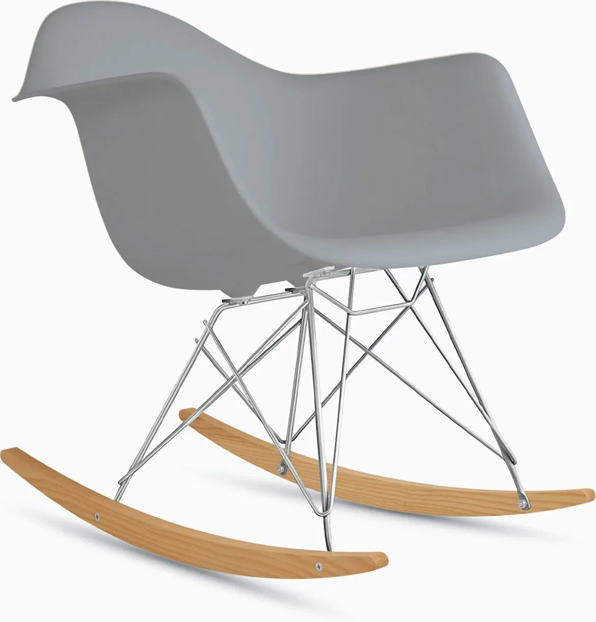 Eames Molded Plastic Armchair, Rocker Base